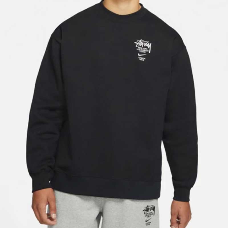 Áo sweater in logo NIKE X Stussy 2021 DC4199-050-010