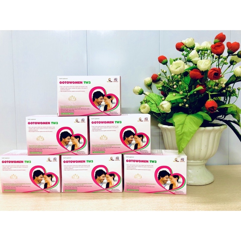 Viên uống GOTOWOMEN TW3 - điều hòa kinh nguyệt, bổ trứng, dày niêm mạc, tăng khả năng thụ thai Goto Women Tw3