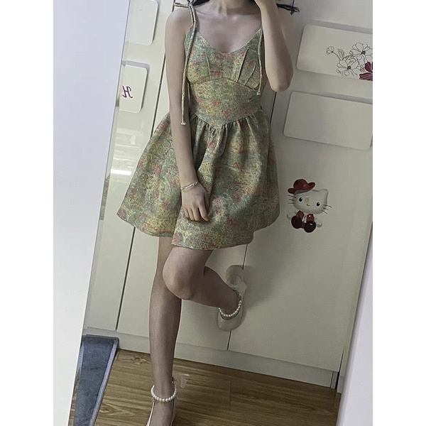 Váy tranh sơn dầu siêu sang