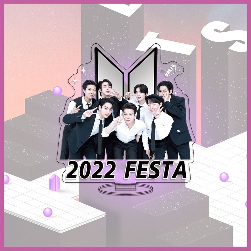 BTS Proof & 2022FESTA 9th Anniversary Action Figurines Standee Desk Stand
