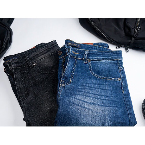 Quần jean nam chất bò dáng ôm cao cấp FAVITI QJ64 | BigBuy360 - bigbuy360.vn