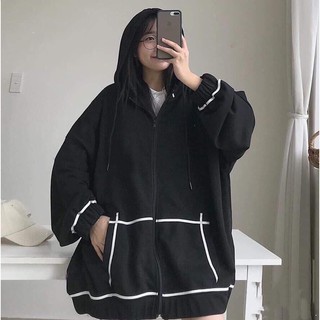 Áo khoác nữ chất nỉ dáng rộng phong cách ulzzang siêu xinh - 4basic HX08