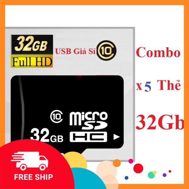 [ Combo x 5 ] Thẻ nhớ OEm 32G class 10