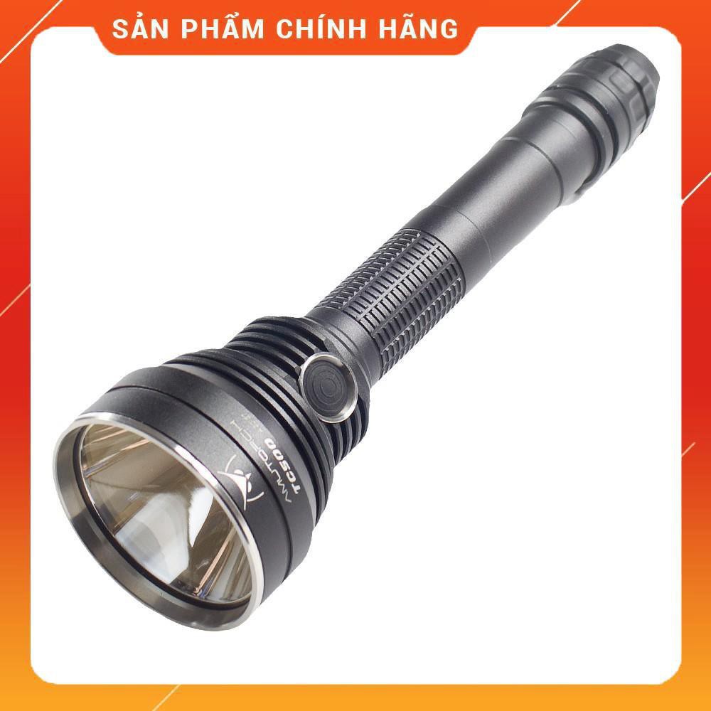 [BH 1 NĂM] AMUTORCH TC500 Đèn pin chiếu xa sáng 2200 lumen chiếu xa 800m sử dụng 2 pin sạc 21700 5000mAh kèm theo