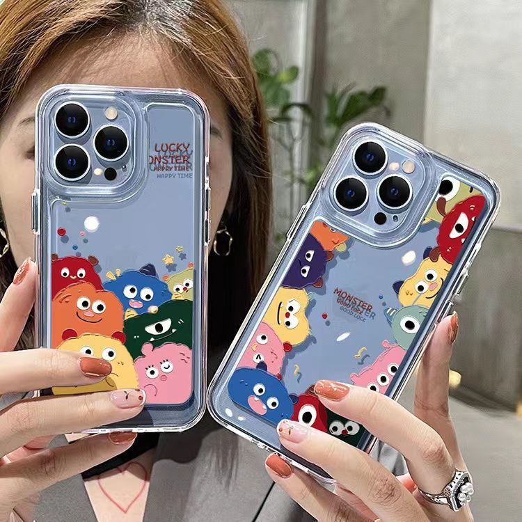 Ốp Điện Thoại Silicon TPU Mềm Trong Suốt Chống Sốc Cho IPhone 14 13 12 11 Pro X XR XS Max 6 6S 7 8 14 Plus