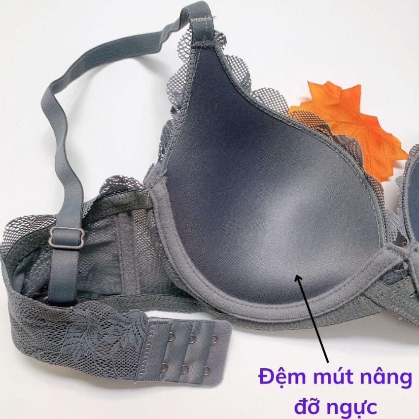 Áo ngực ren nâng ngực, Áo lót ren có gọng siêu nâng siêu đẩy, tạo khe, mút ép cotton mặc mềm và êm Cao Cấp A7321