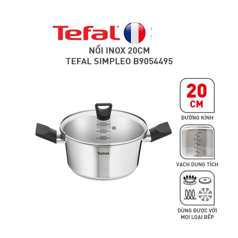 NỒI INOX 304 TEFAL SIMPLEO PHÁP - GD.TEFAL.NOISIMPLEO