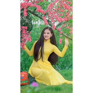 áo dài tằm ý kèm quần