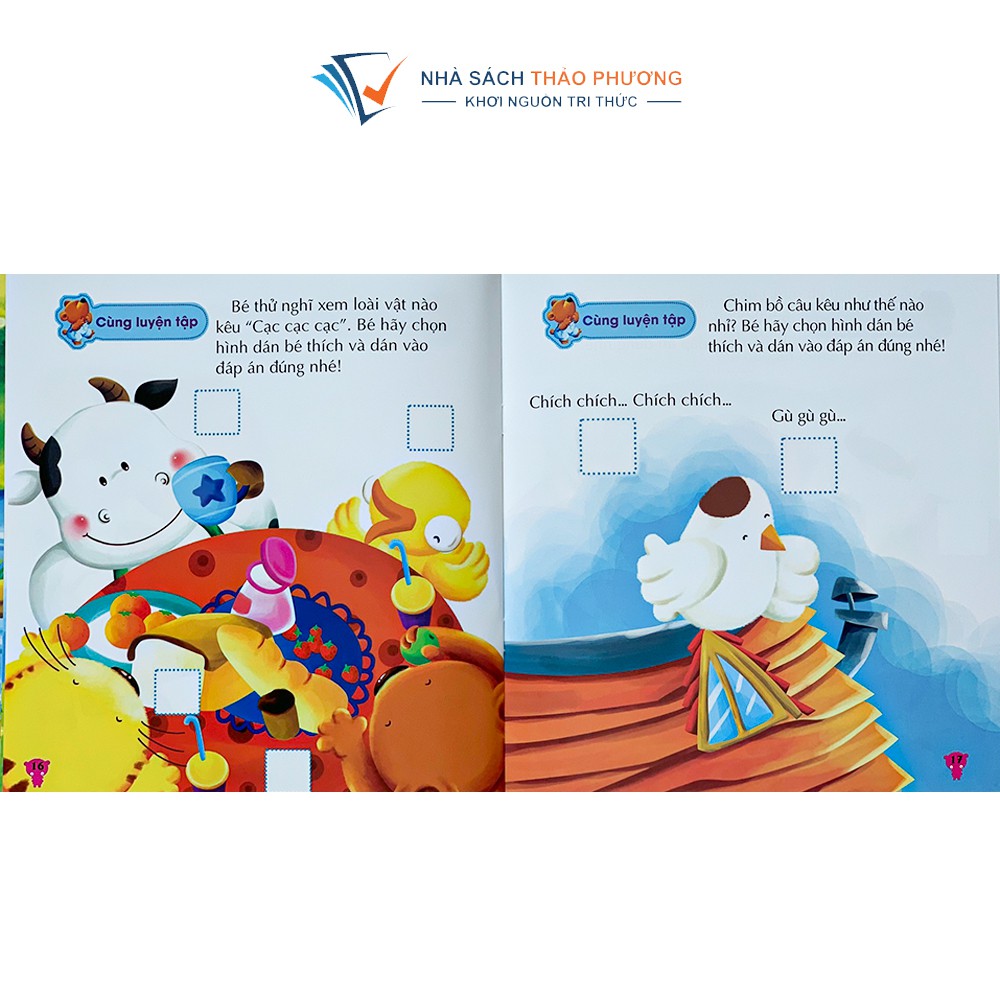 Sách - Bé rèn trí thông minh học về nhiều chủ đề song ngữ Việt Anh (Combo 6 cuốn)
