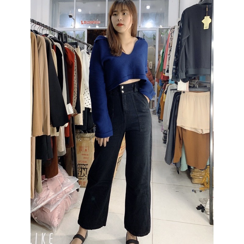 Quần jeans giãn suông túi vuông mẫu mới siêu hot | BigBuy360 - bigbuy360.vn