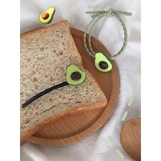 Set 2 Kẹp Tóc Hình Quả Trứng Màu Vàng Phong Cách Nhật Bản Dễ Thương Cho Nữ