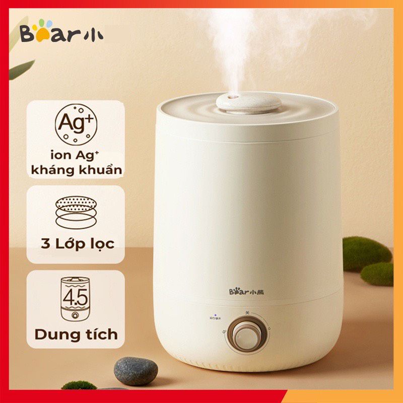 Máy Tạo Ẩm Bear C45 Dung tích 5L Giữ ẩm không khí Máy phun sương hơi nước, May phun sương