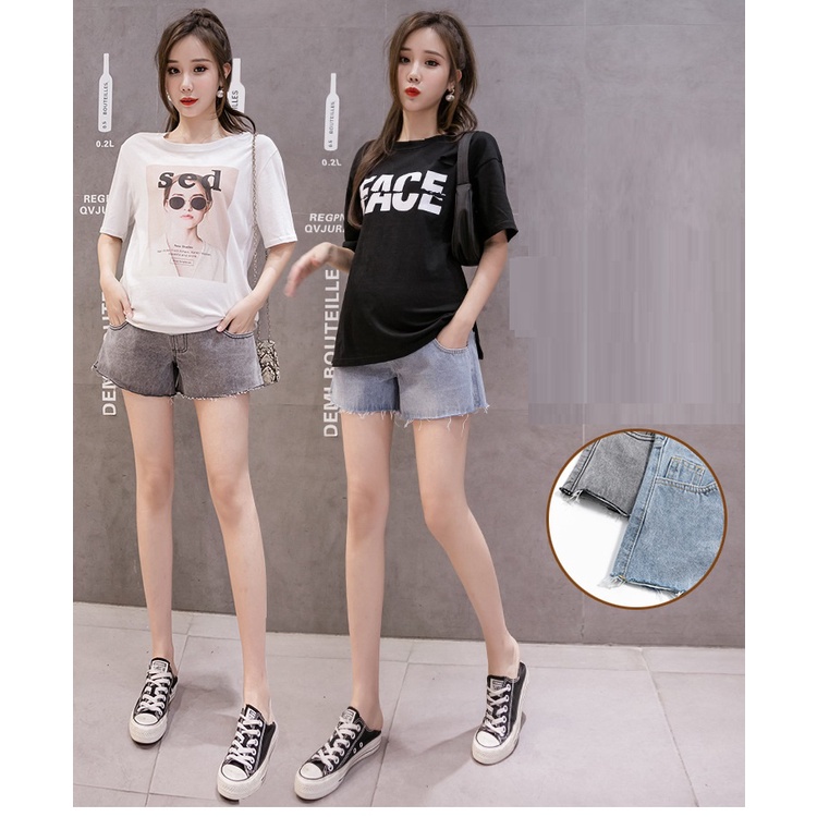 Quần Jean Đùi Bầu Xinh Trẻ Trung Năng Động Q268