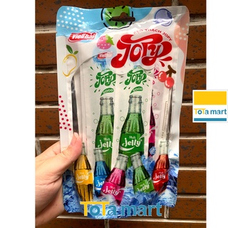 Thạch rau câu giòn dai zaizai JOPY Việt Thái gói 400gr, thạch kg, thạch SODA cây dài.