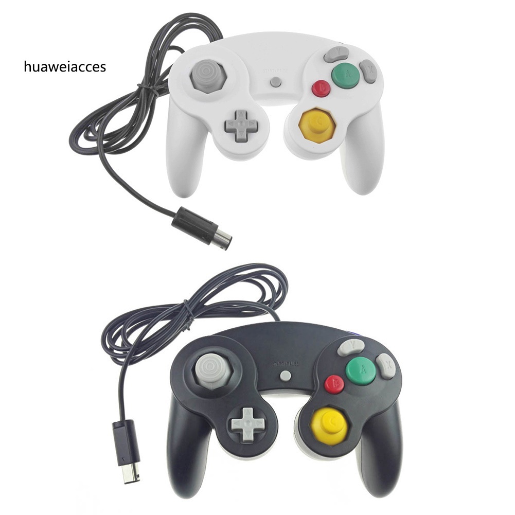 HUA-Wired Game Controller Gamepad Joystick for NGC Nintendo Game Cube Wii Console