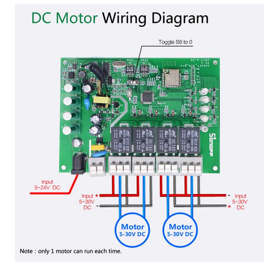 CHANNEL Công Tắc Điều Khiển Từ Xa Thông Minh Sonoff 4ch Pro R2 433mhz