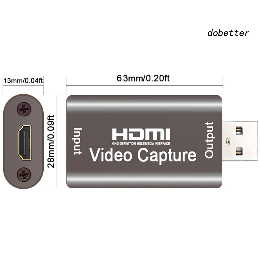 DOH_HDMI to USB 3.0 Audio Video Capture Card Game Recording Box Transcribe Tools