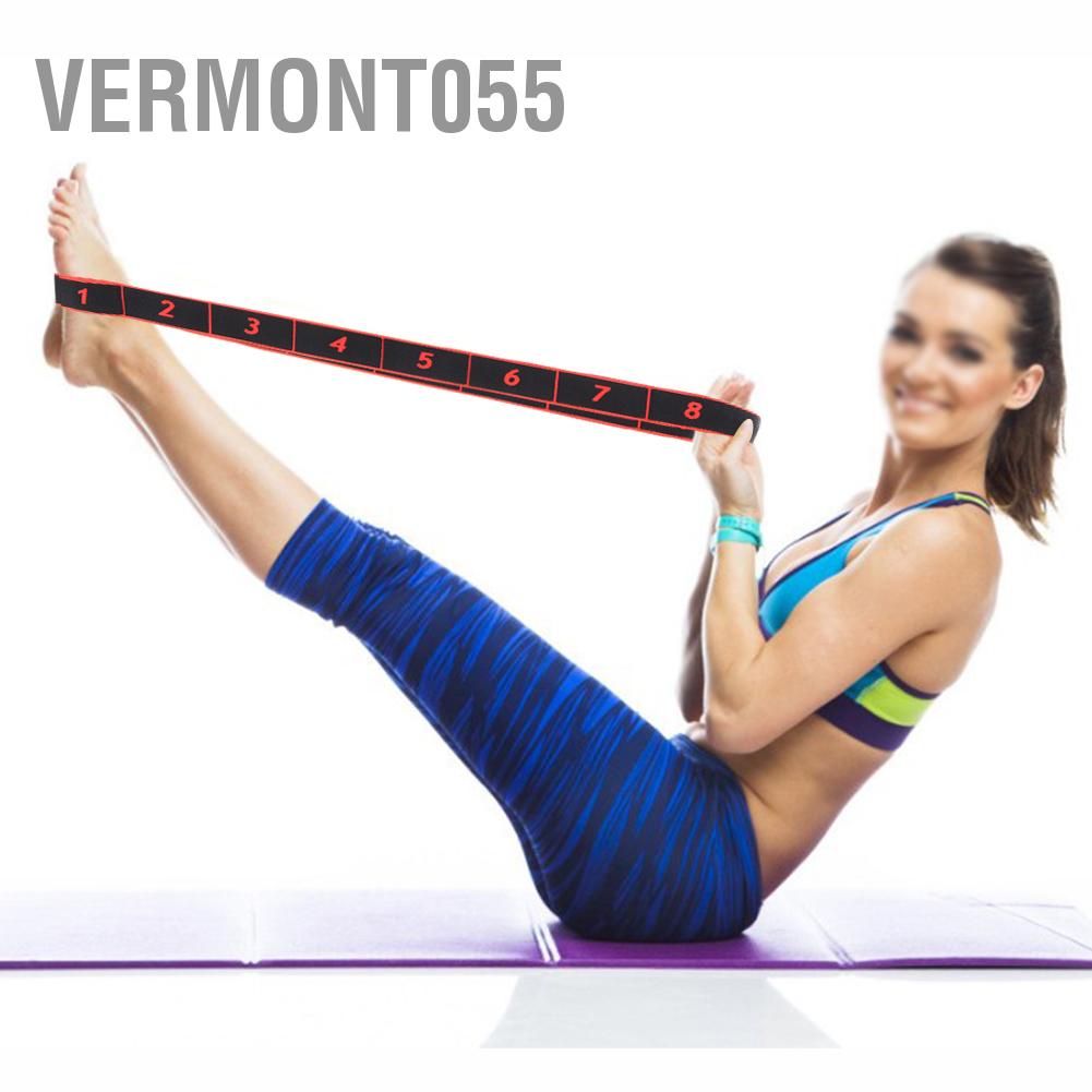 Vermont055 Fitness Elastic Bands Resistance Belt Yoga Sling Exercise Accessory for Training