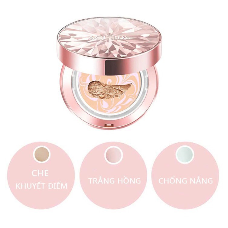 PHẤN NỀN LẠNH AGE20'S Che Khuyết Điểm, Chống Nắng Hoàn Hảo Essence Cover Pact Original SPF 50+/PA+++ 12.5g ( MÀU HỒNG )