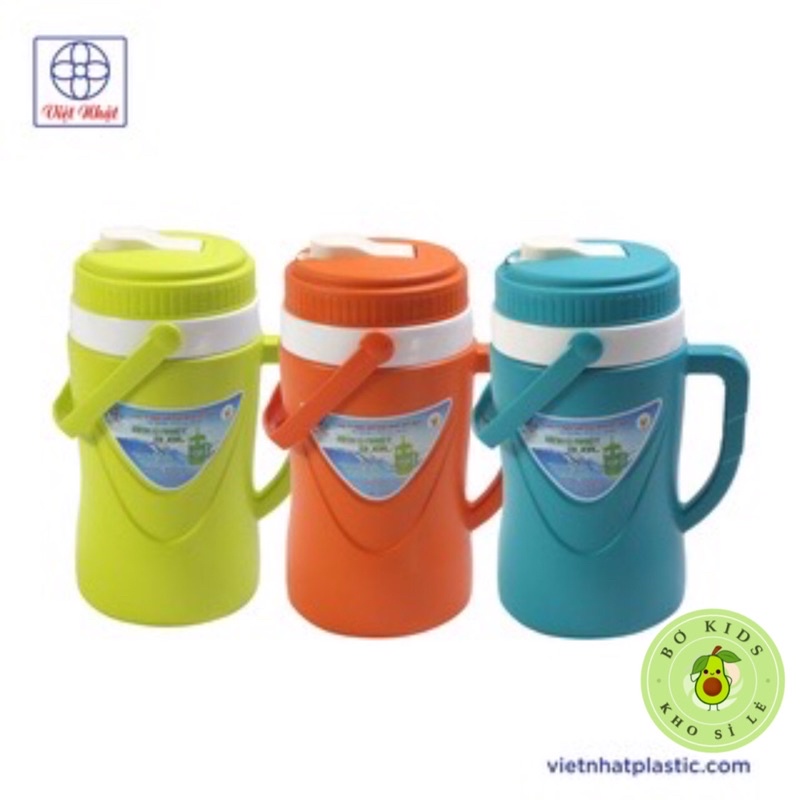 Phích ủ giữ nhiệt nhựa việt nhật cao cấp NO 0118 , 0119 , 0120, bình đá giữ nhiệt mini