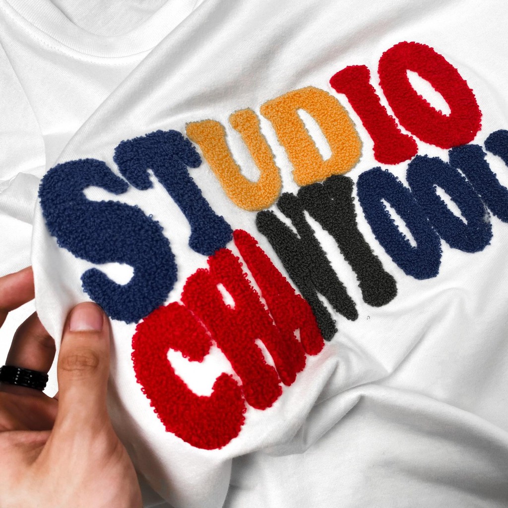 Áo thun tay lỡ Studio thêu nổi , áo phông cotton cao cấp, T shirt nam nữ unisex, MSW Town | BigBuy360 - bigbuy360.vn