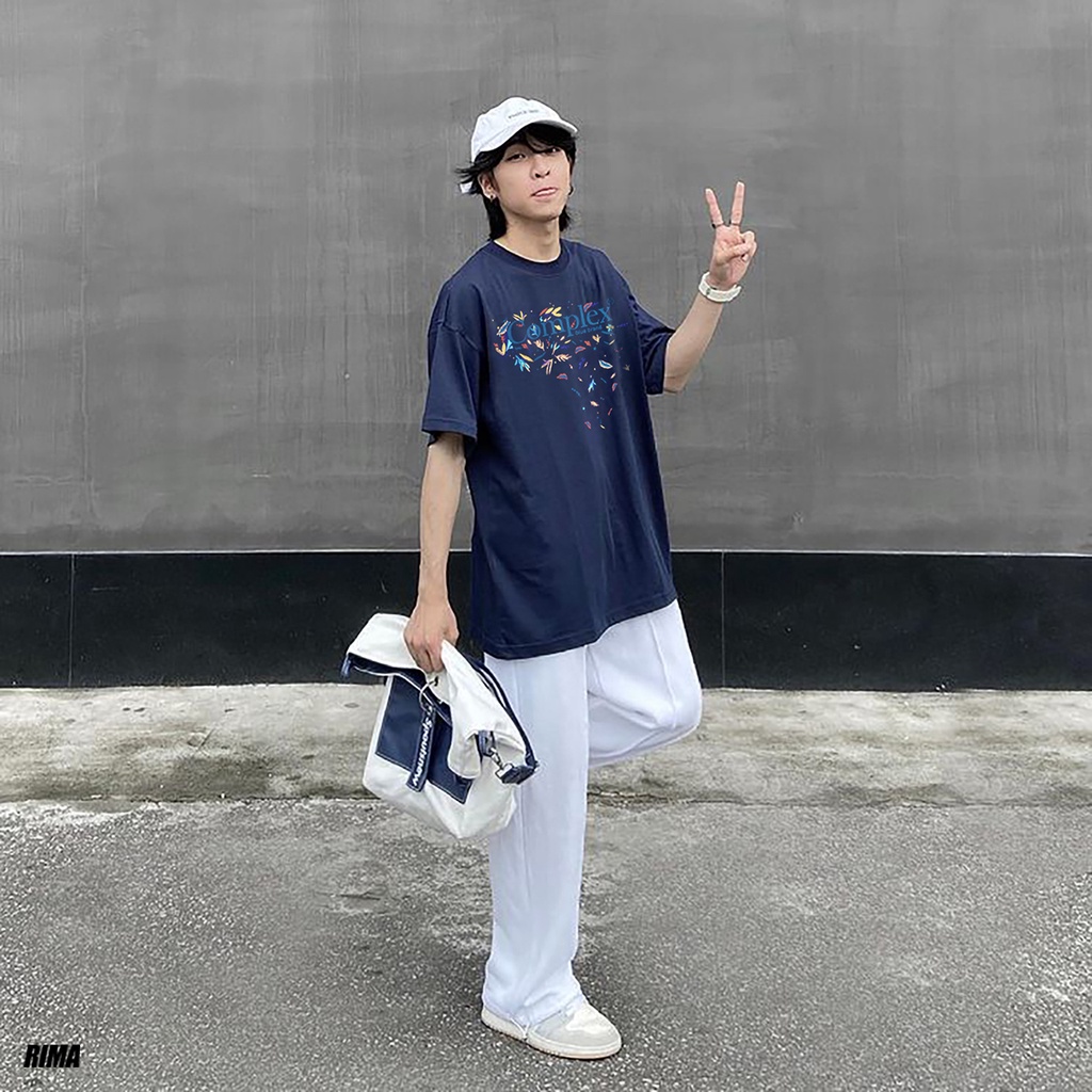 Áo Thun Tay Lở FLORAL Phông Rộng Nam Nữ Unisex Cotton Cao Cấp Đẹp Ngắn Freesize Hình Trắng Đen Xanh Navy Họa Tiết RIMA