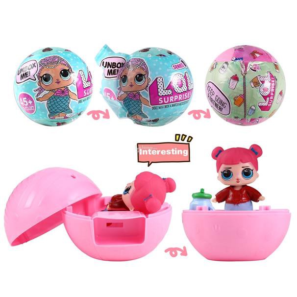 (NHẬP MÃ TOYFS99K GIảm 10%) Hộp combo 3 Trứng búp bê LOL 7 lớp