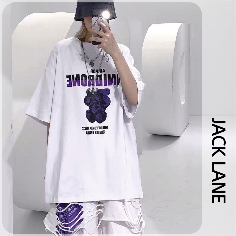 Áo phông oversize Unidrone,JACKLANE , Áo cộc tay Unisex Jack Lane