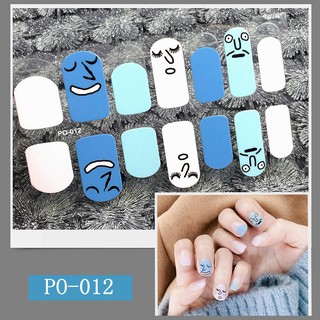 Miếng dán móng tay Silicon - Nail Wraps (14 miếng dán khô)