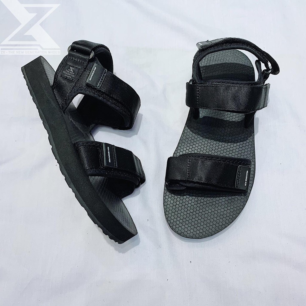 Giày sandal Nam - thương hiệu ZX 2613 màu đen đế xốp - mẫu kinh điển