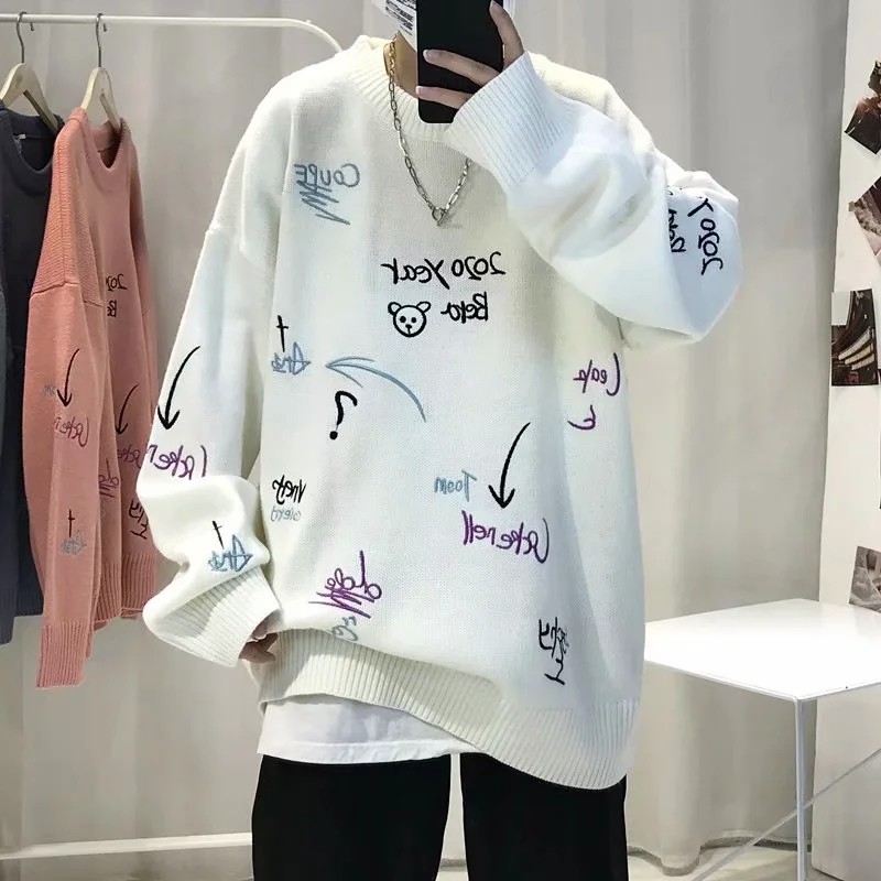 Áo nỉ dài tay cổ tròn thời trang Hàn Quốc cho nam