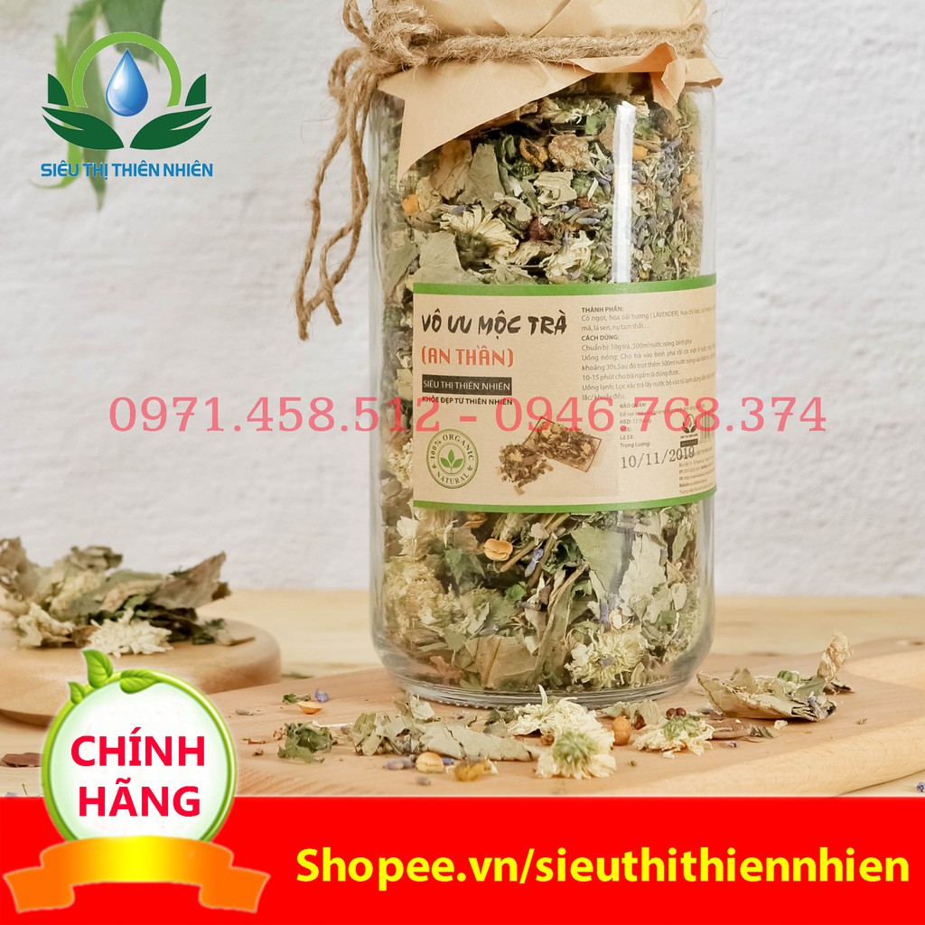 Trà an thần-Vô Ưu Mộc Trà Mộc Sắc lọ thủy tinh