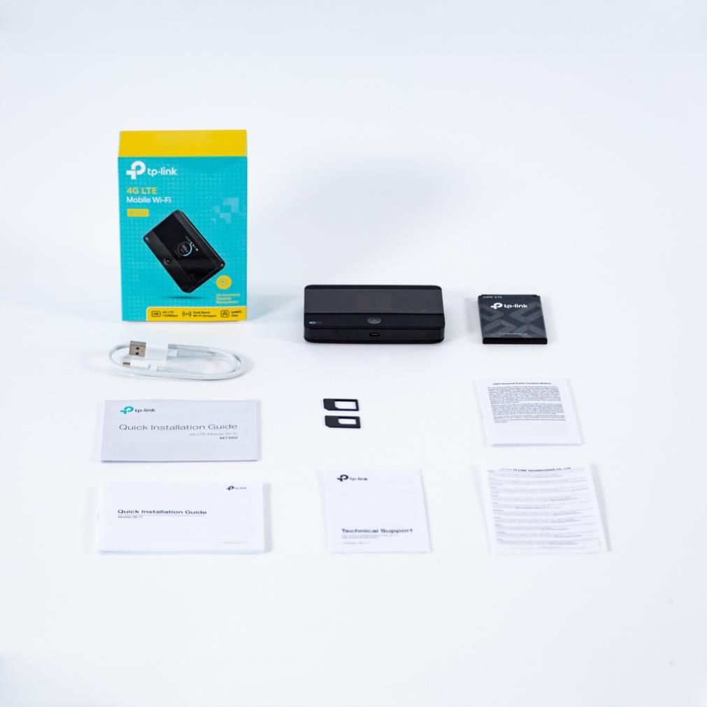 Bộ phát Wifi di động TP-Link M7350 Dùng sim 3G/4G, Tốc độ mạng LTE 150Mbps, Pin 2000Mah, 10 người kết nối cùng lúc