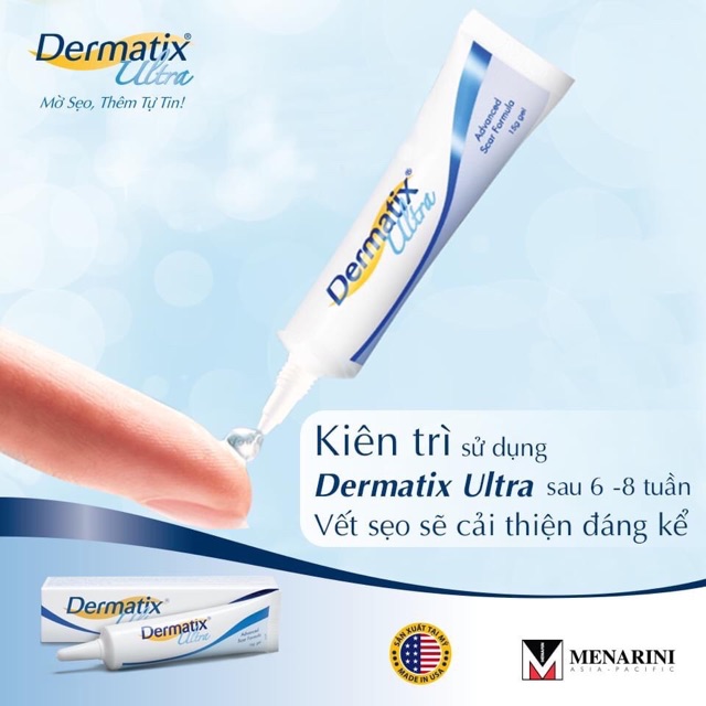 ✅[CHÍNH HÃNG] Kem Làm Mờ Sẹo Dermatix Ultra Advanced Scar Formula Gel 7g