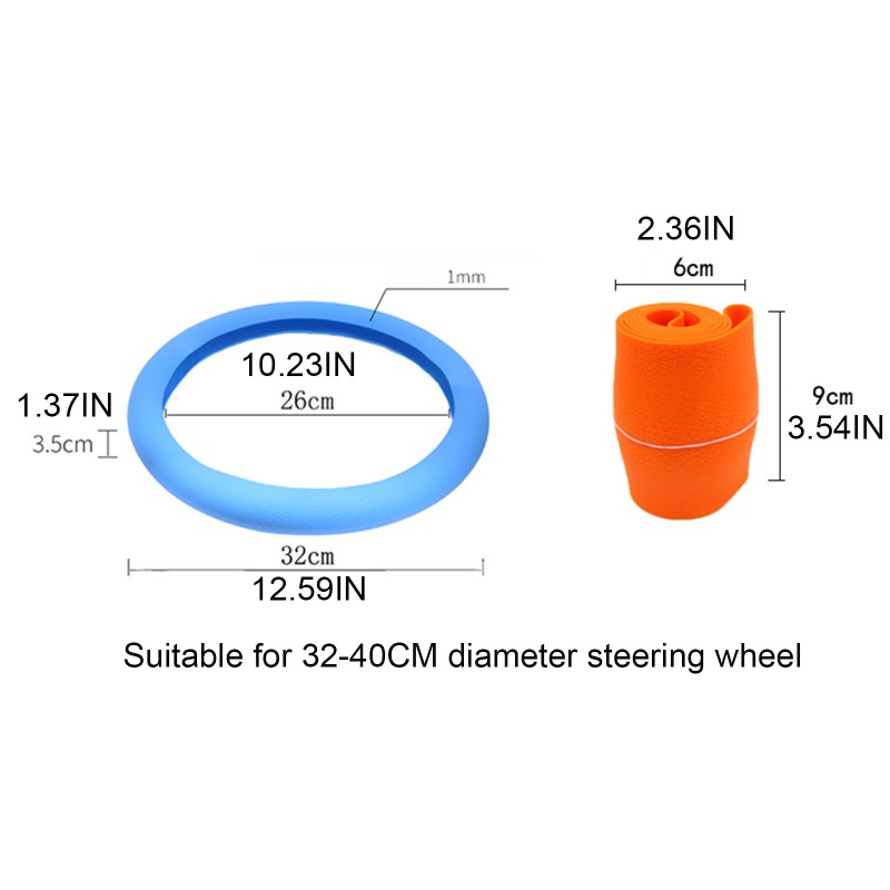 Vỏ Bọc Vô Lăng Xe Hơi Bằng Nhựa Silicone Co Giãn Tiện Lợi
