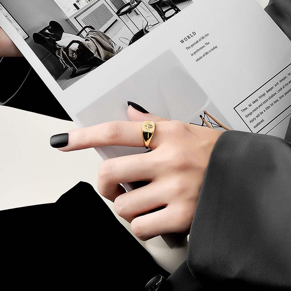 Nhẫn Hở Họa Tiết Hình Học Phong Cách Âu Mỹ Thời Trang Cho Nữ