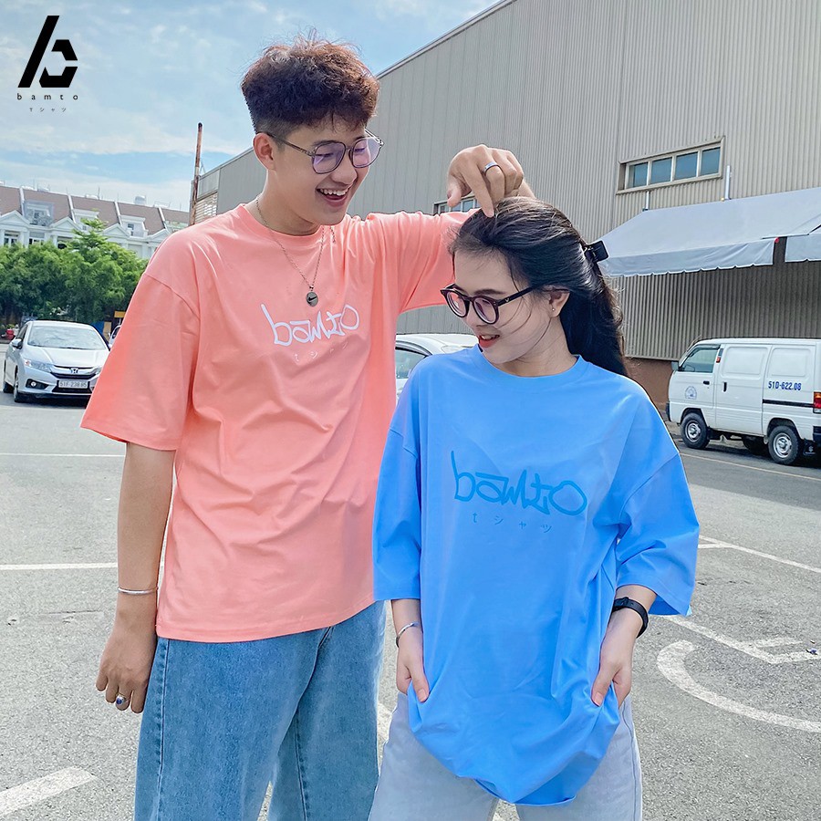 Áo thun tay lỡ unisex_Bamto local brand đủ 4 màu