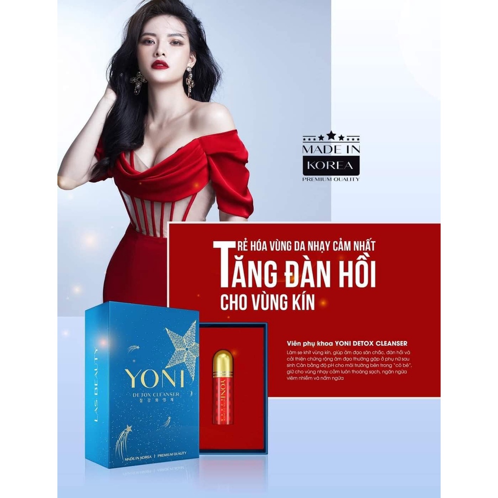 Viêng yoni las beauty yoni detox cleanser làm sạch vùng kín hàng chính hãng