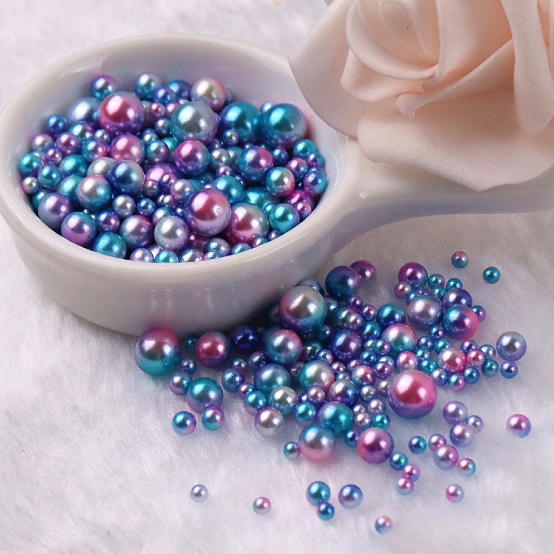 Set 250 Hạt Ngọc Trai Giả Nhiều Màu Sắc Làm Trang Sức Thủ Công 4-10mm