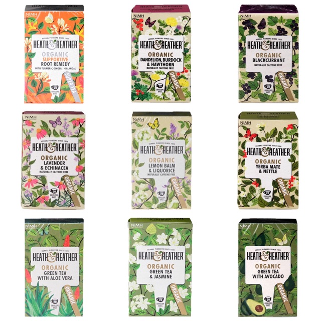 Trà thảo mộc hữu cơ Heath & Heather hỗ trợ giảm cân