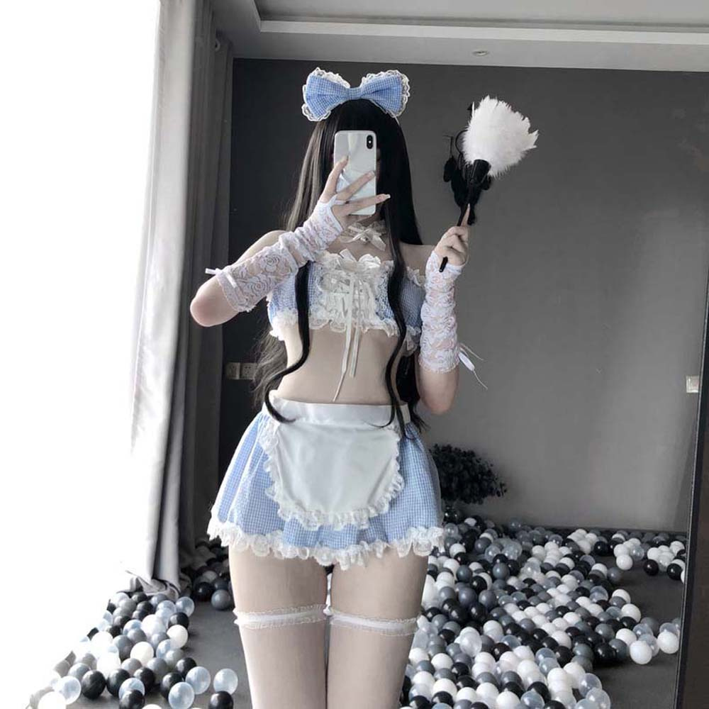 Món Đồ Lót Hóa Trang Cô Hầu Gái Phối Ren Quyến Rũ Cho Nữ