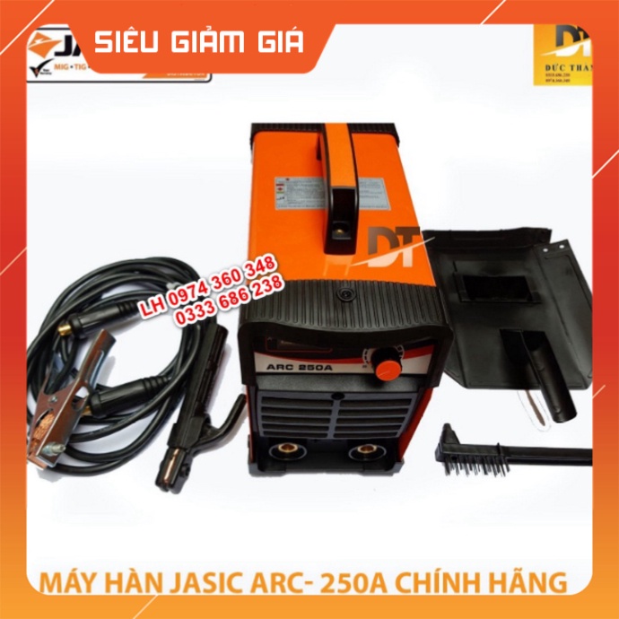 Cam kết Chính hãng MÁY HÀN ĐIỆN TỬ JASIC ARC 250A 1 núm điều chỉnh