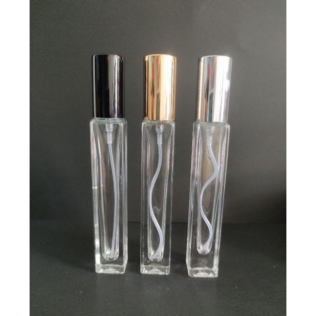 Chai/lọ thủy tinh chiết nước hoa Vuông-Tròn rỗng 10ml