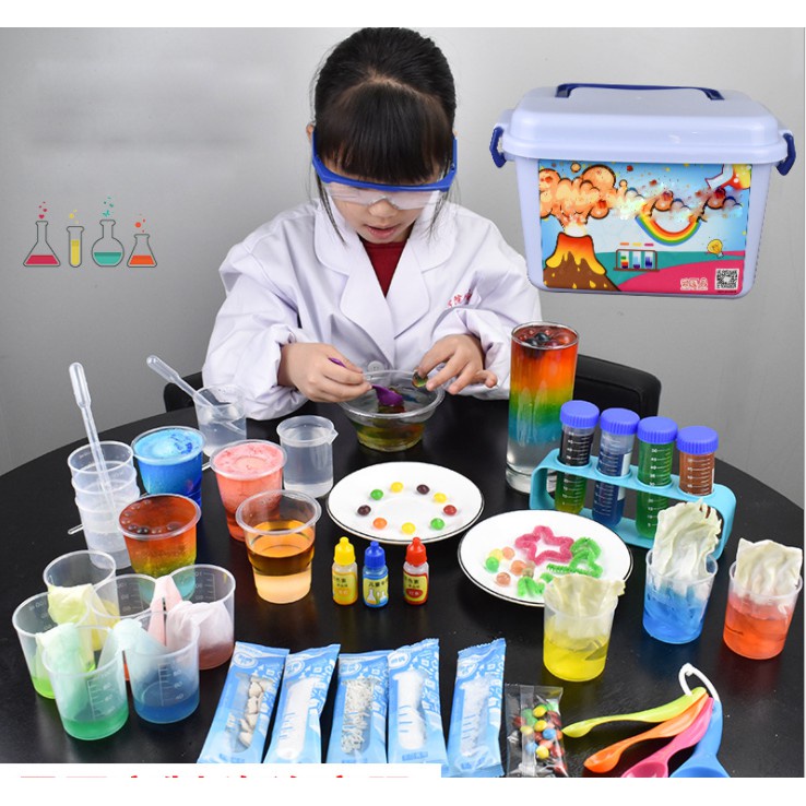 Bộ Dụng Cụ Thí Nghiệm Khoa Học, Hóa Học, Vật Lý Dành Cho Bé >3 Tuổi