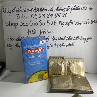Bao cao su True X Malaysia kéo dài thời gian hộp 12 chiếc