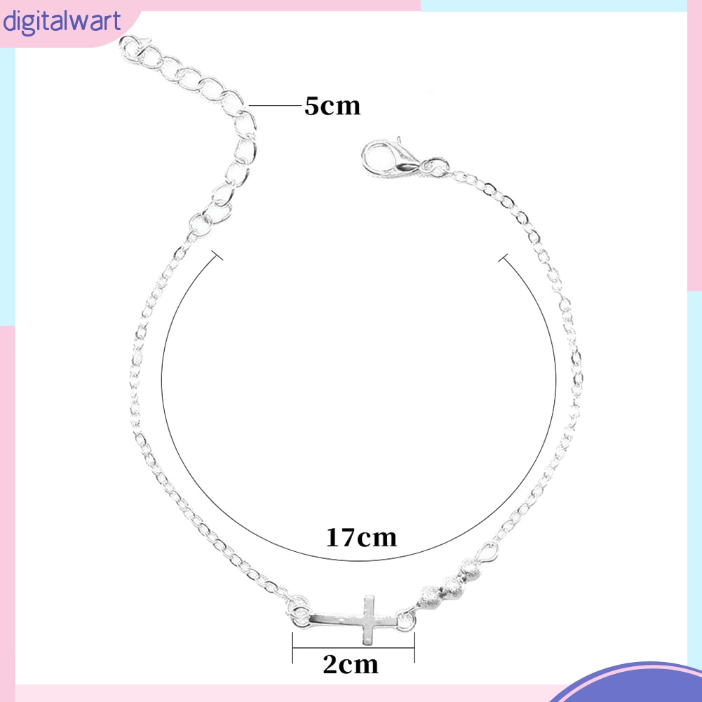 Vòng Tay Chuỗi Hạt Mặt Thánh Giá Thời Trang Cho Nữ