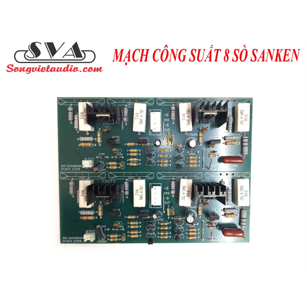 MẠCH CÔNG SUẤT 8 SÒ SANKEN - CẶP