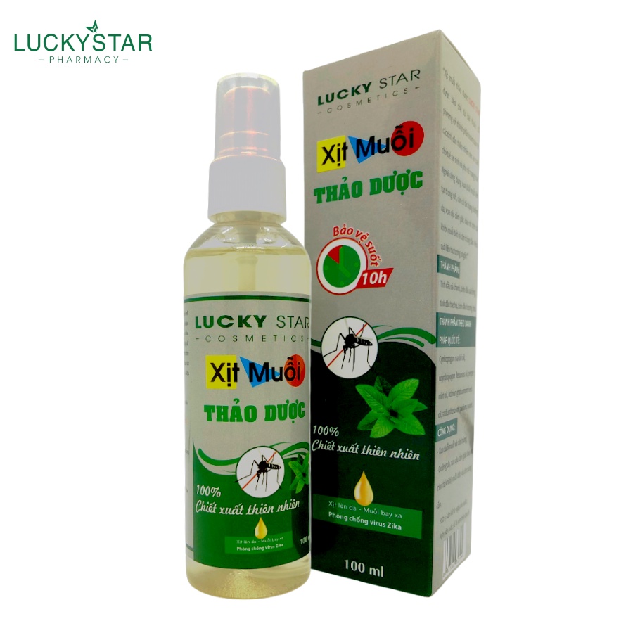 Xịt Muỗi Thảo Dược Lucky Star (100ml)