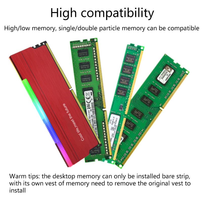 Quạt Tản Nhiệt Bộ Nhớ 5V 3PIN ARGB RGB DDR3 Chuyên Dụng Chất Lượng Cao