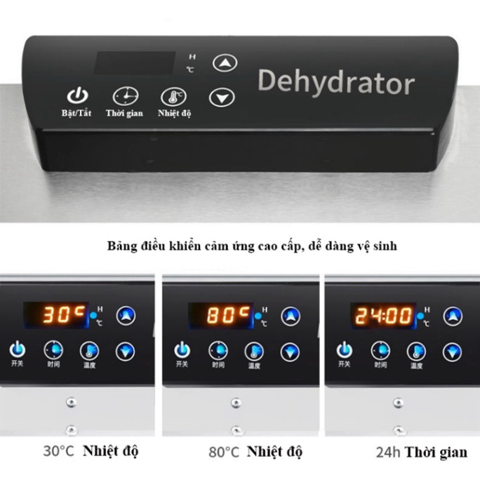 Máy Sấy Khô Hoa Quả, Thực Phẩm, Thịt 6 Tầng Sấy Inox Cao Cấp